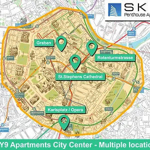 Appartamento Sky9 Center, Vienna